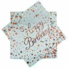 Party Animal Direct Happy Birthday Sparkling Fizz Napkins