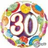 Party Animal Direct 30th Birthday Bright & Bold 45cm Foil Balloon