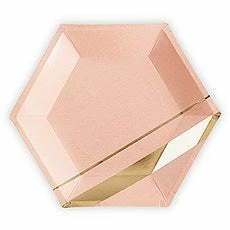 Party Animal Direct Octagon Pink Plate