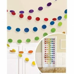Party Animal Direct 6 DOT GARLAND - RAINBOW