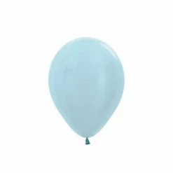 Party Animal Direct Pearl Light Blue 30cm Latex Balloon (10 Pieces) Plain Latex Balloons