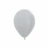 Party Animal Direct Metallic Silver 30cm Latex Balloon (10 Pieces) Plain Latex Balloons