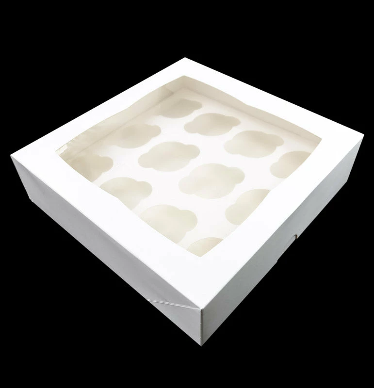 Party Animal Direct Cupcake Box With PVC Window (holds 12 Cupcakes) Cake Boxes 3 Party Animal Direct Cupcake Box With PVC Window (holds 12 Cupcakes) Cake Boxes