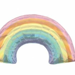 Party Animal Direct Supershape Foil Balloons Holographic Iridescent Pastel Rainbow Supershape