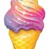 Party Animal Direct Supershape Foil Balloons Rainbow Swirl Ice Cream Supershape