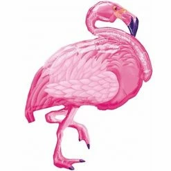 Party Animal Direct Flamingo Supershape Supershape Foil Balloons