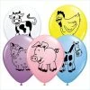 Party Animal Direct Farmyard Printed Balloons (5 Pack)