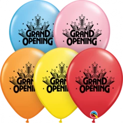 Party Animal Direct GRAND OPENING LATEX BALLOONS (5 PACK) Printed Balloons