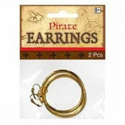 Party Animal Direct Pirate Pirate Hoop Earrings