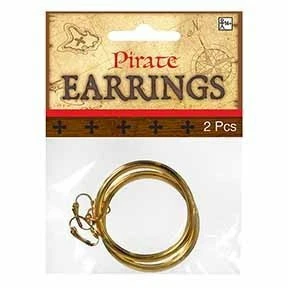 Party Animal Direct Pirate Pirate Hoop Earrings 3 Party Animal Direct Pirate Pirate Hoop Earrings