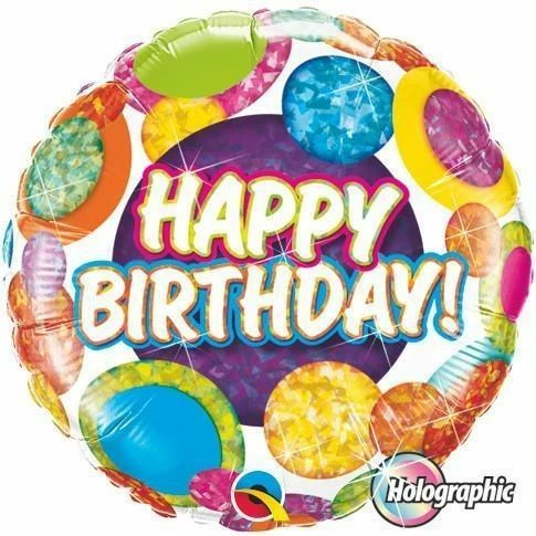 Party Animal Direct Holographic Happy Birthday With Dots 3 Party Animal Direct Holographic Happy Birthday With Dots