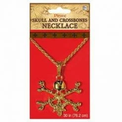 Party Animal Direct Costumes SKULL AND CROSSBONES NECKLACE
