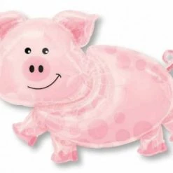 Party Animal Direct SUPERSHAPE PIG Foil Balloon Supershape Foil Balloons