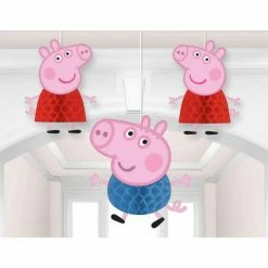 Party Animal Direct Peppa Pig Honeycomb Decorations - Tissue & Printed Paper