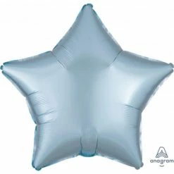 Party Animal Direct METALLIC PASTEL BLUE STAR FOIL Foil Balloons