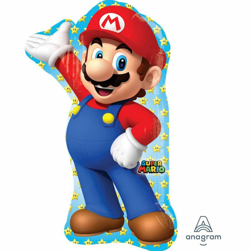 AMSCAN SUPERSHAPE XL SUPER MARIO BROTHERS P38 Supershape Foil Balloons 3 AMSCAN SUPERSHAPE XL SUPER MARIO BROTHERS P38 Supershape Foil Balloons