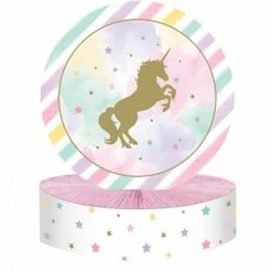 Party Animal Direct Unicorn Sparkle Centrepiece Honeycomb Unicorn Party