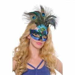 Party Animal Direct Costumes Peacock Feather Mask