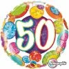 Party Animal Direct 50th Birthday Bright & Bold 45cm Foil Balloon