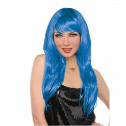 Party Animal Direct Wigs Glamourous Blue Wig