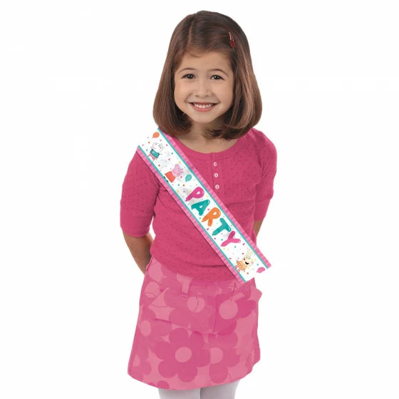 Party Animal Direct Peppa Pig Confetti Party Sash 3 Party Animal Direct Peppa Pig Confetti Party Sash