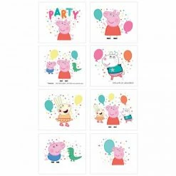 Party Animal Direct Peppa Pig Confetti Party Tattoos
