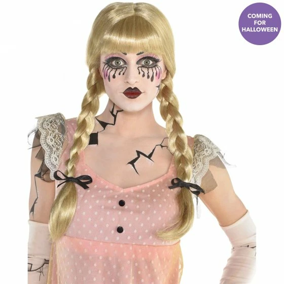 Party Animal Direct Costumes Creepy Doll Braided Wig 3 Party Animal Direct Costumes Creepy Doll Braided Wig