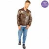 Party Animal Direct COSTUME PILOT BOMBER JACKET MEN'S LARGE