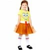 Party Animal Direct Costume SpongeBob Girls 6-8 Years Costumes