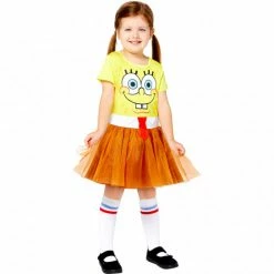 Party Animal Direct Costume SpongeBob Girls 6-8 Years Costumes