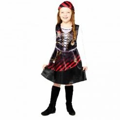 Party Animal Direct Costume Sustainable Pirate Girl 4-6 Years Costumes