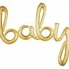 Party Animal Direct Baby Shower BABY Air-Filled Decoration (Gold)