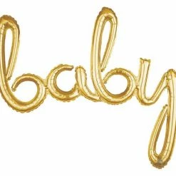 Party Animal Direct Baby Shower BABY Air-Filled Decoration (Gold)