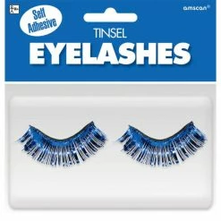 Party Animal Direct Team Spirit / Team Colours Blue Tinsel Eyelashes