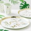 Party Animal Direct Botanical Hen 'Almost Mrs' Paper Plates 8 Pack