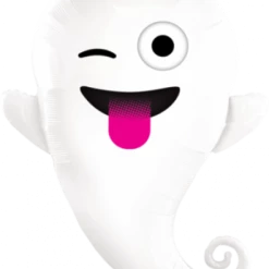 Party Animal Direct Supershape Foil Balloons Halloween Emoticon Ghost Foil Super Shape Balloon (86 Cm)