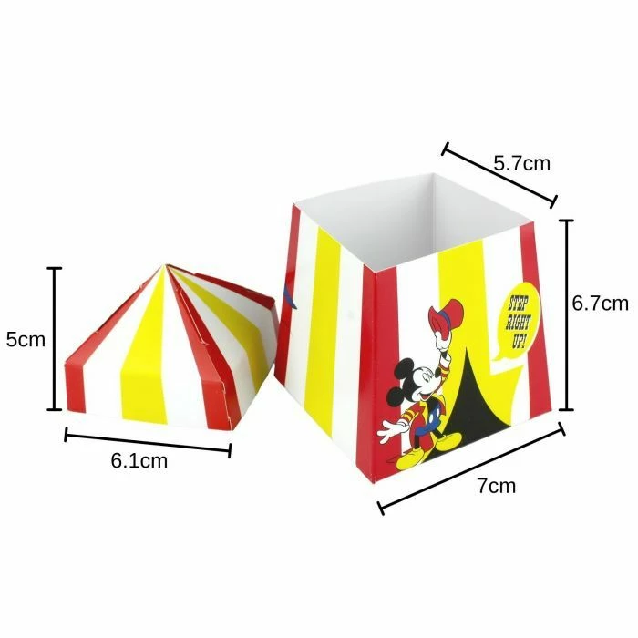 Party Animal Direct Disney Mickey Mouse Vintage Carnival Favour Boxes - Pack Of 6 4 Party Animal Direct Disney Mickey Mouse Vintage Carnival Favour Boxes - Pack Of 6