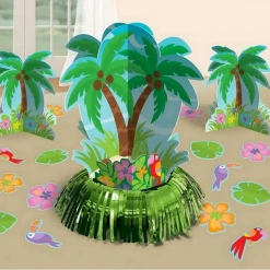 Party Animal Direct Tropical Luau HAWAIIAN PALM TREE TABLE DECORATING KIT