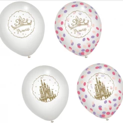 Party Animal Direct Princess Confetti Latex Printed Balloons