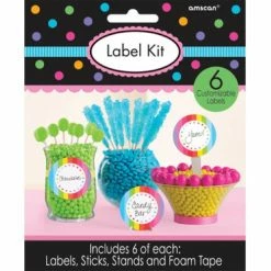 Party Animal Direct Rainbow Label Kit (6 Labels)