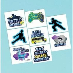 Party Animal Direct Battle Royale (Minecraft) Battle Royal Tattoo Favours 8 Tattoos