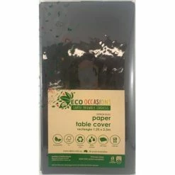 Alpen Tablecover PAPER Rectangle 250x125cm BLACK Eco Range
