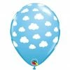 Party Animal Direct Cloud Print Light Blue Balloons (5 Pack) Printed Balloons