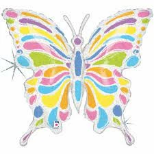 Party Animal Direct Holographic Butterfly SuperShape