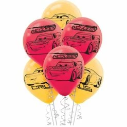 Party Animal Direct CARS 3 LATEX BALLOONS (PACK OF 6) Printed Balloons