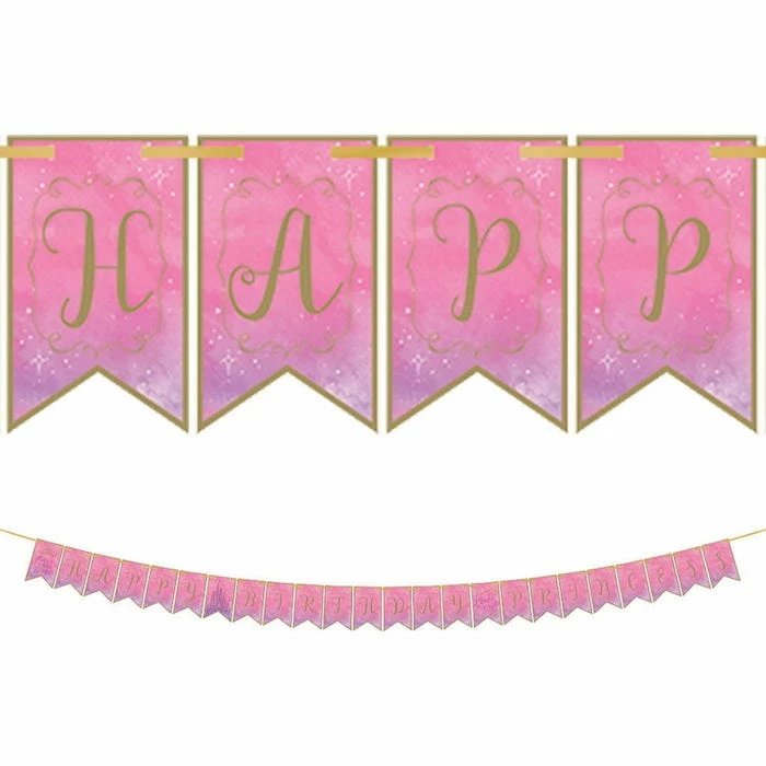 Party Animal Direct Princess Pennant Banner 3 Party Animal Direct Princess Pennant Banner