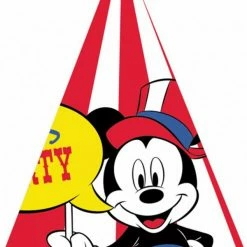 Party Animal Direct Disney Mickey Carnival Cone Hats Pack Of 8 Mickey Mouse