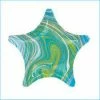 Party Animal Direct Foil Balloons MARBLE GREEN STAR FOIL