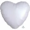 Party Animal Direct Heart - White 18"/45cm Plain