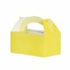 Party Animal Direct FS LUNCH BOX PASTEL YELLOW 5PK